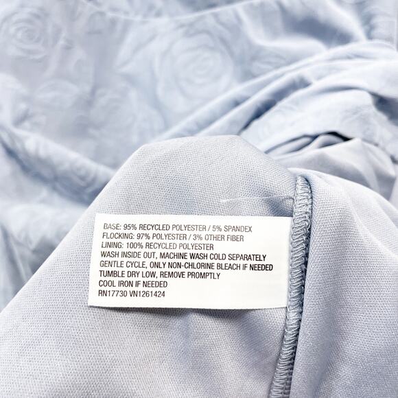 Wild Fable Women's Long Sleeve Flocked Mini Fit and Flare Holiday Dress Gray XXS - Picture 6 of 6